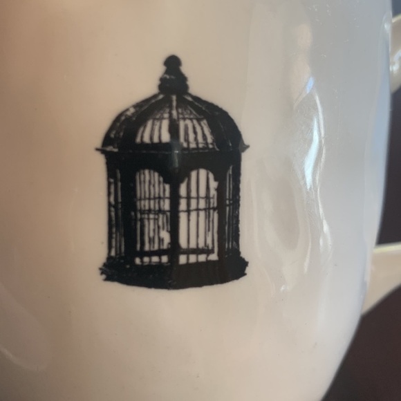 Rare RAE DUNN Bird Cage Coffee Tea Mug Cup Artisan Collection Dimpled Texture - Picture 5 of 10